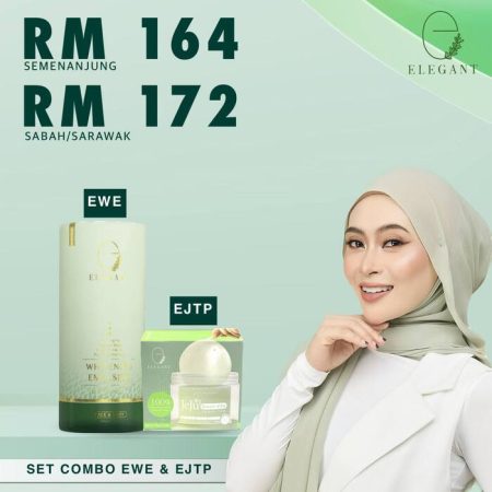 ELEGANT BEAUTY - PAKEJ COMBO SUNSCREEN EWE & TONER PAD